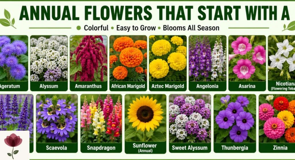 Annual Flowers That Start With A