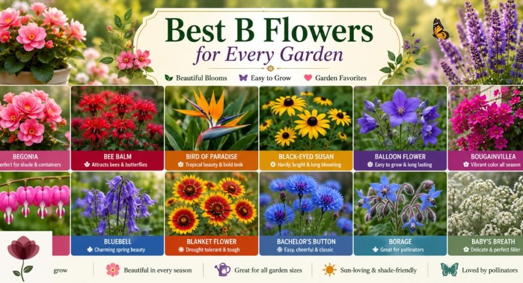 Best B Flowers for Every Garden