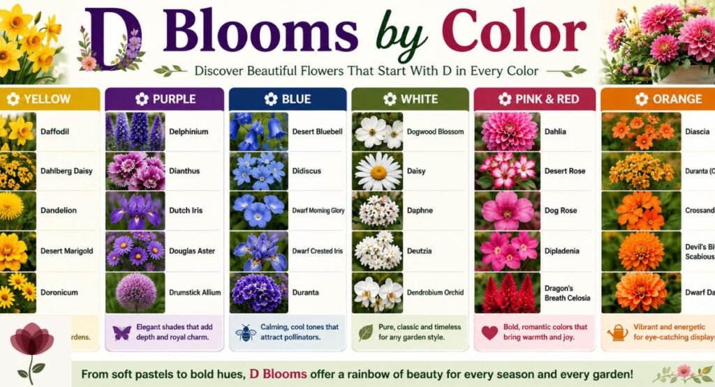 D Blooms by Color