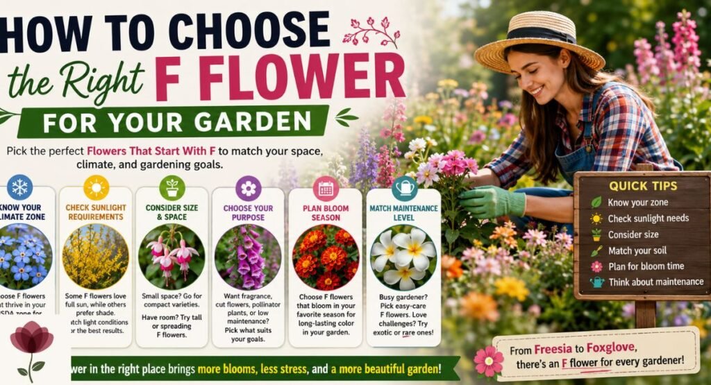 How to Choose the Right F Flower for Your Garden