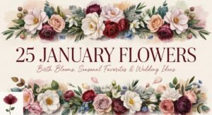 25 January Flowers: Birth Blooms, Seasonal Favorites & Wedding Ideas