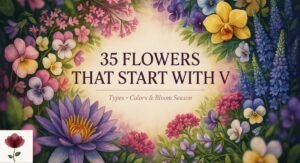35 Flowers That Start With V: Types, Colors & Bloom Season