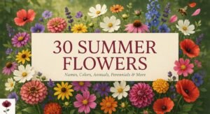 30 Summer Flowers: Names, Colors, Annuals, Perennials & More